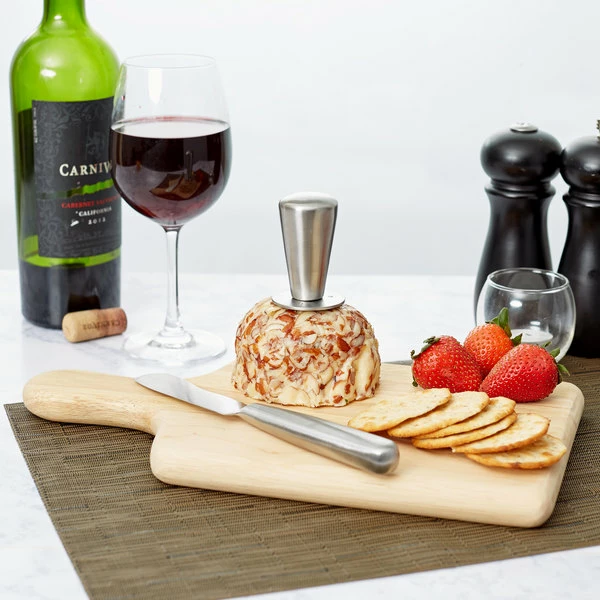 Franmara 3 Piece Soft Cheese Knife And Board Set With Button Clincher - Image 3