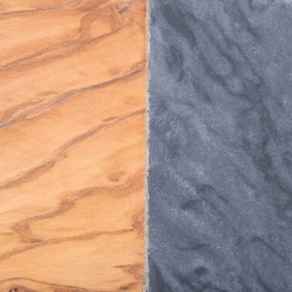 American Metalcraft OWBB8 6" X 3 1/2" Olive Wood And Black Marble Serving Board - Image 5