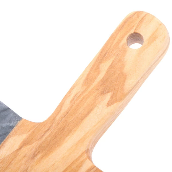 American Metalcraft OWBB9 5 5/8" X 5 1/4" Olive Wood And Black Marble Serving Board - Image 6