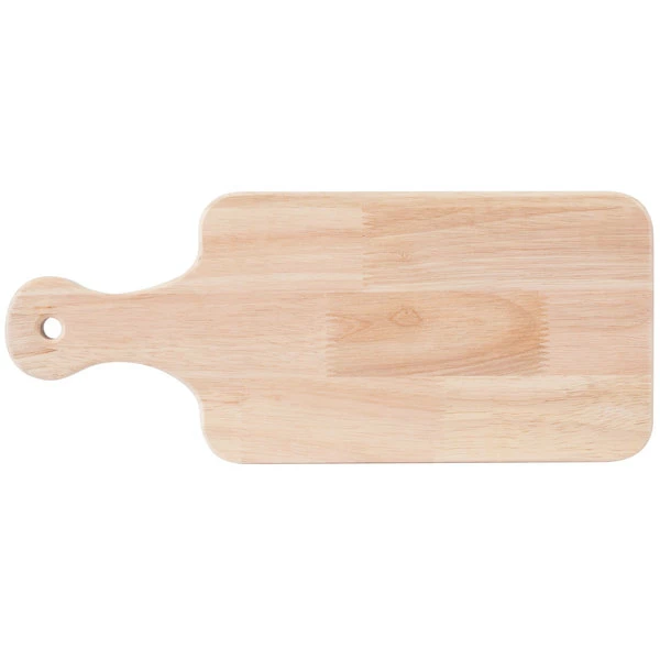 Choice 13" X 5 1/2" X 3/4" Small Wooden Bread Cutting Board With Handle - Image 2