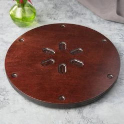 Bon Chef 85013 14" Cherry Lazy Susan Turntable