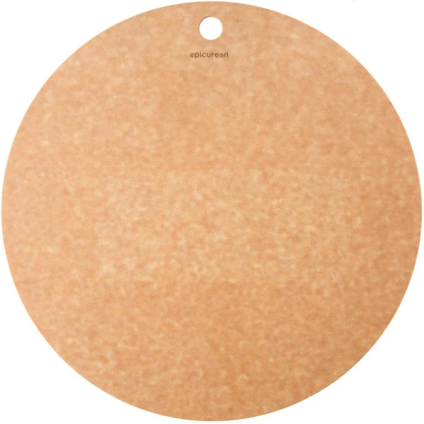 Epicurean 429-001401 14" Natural Richlite Wood Fiber Round Pizza Board - Image 2