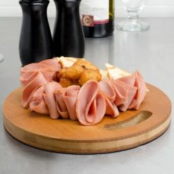 American Metalcraft BWBR 9" Carbonized Bamboo Round Serving Board