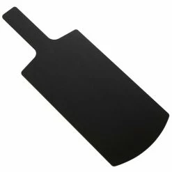 American Metalcraft MPB3 12 1/2" X 6 1/2" Black Pressed Wood Serving Peel