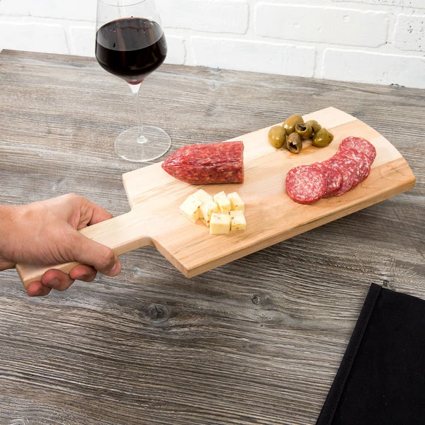 American Metalcraft MSB3 12 1/2" X 6 1/2" Wood Serving Peel - Image 6