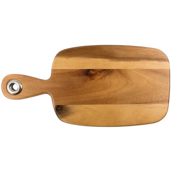 Tablecraft ACAMBB1507 Acacia Wood Display Bread Board - 10 1/2" X 7 1/4" X 5/8" - Image 2