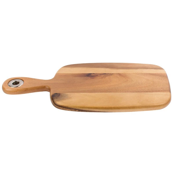Tablecraft ACAMBB1507 Acacia Wood Display Bread Board - 10 1/2" X 7 1/4" X 5/8" - Image 3