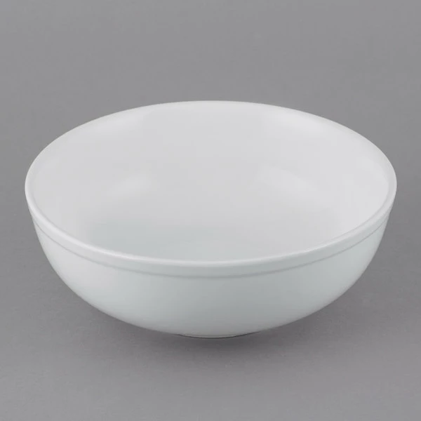 Acopa 58 Oz. Bright White Porcelain Menudo / Pasta / Salad Bowl - 12/Case - Image 2