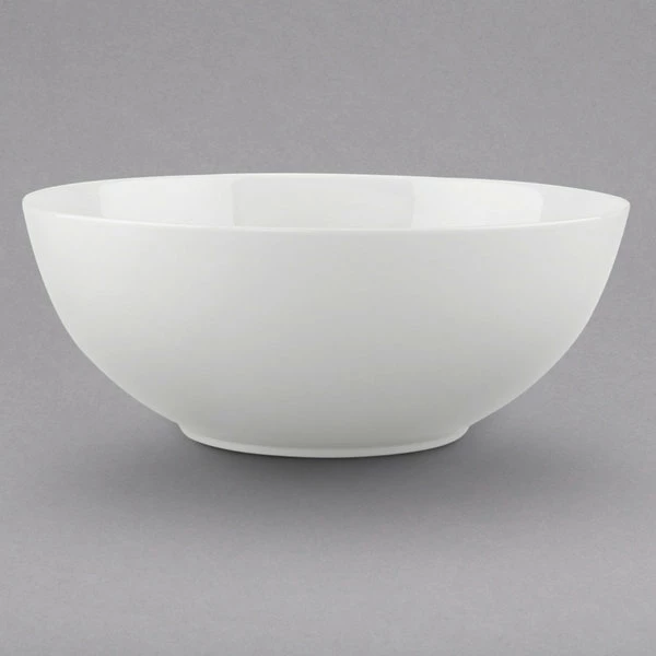 Villeroy & Boch 16-3272-3180 Stella Hotel 57 Oz. White Bone Porcelain Salad Bowl - 6/Pack - Image 2