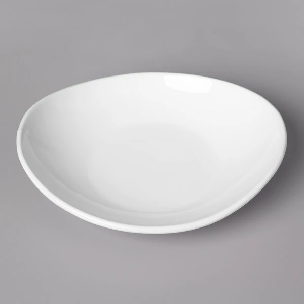 Acopa 28 Oz. Bright White Oval Porcelain Coupe Bowl - 12/Case - Image 2