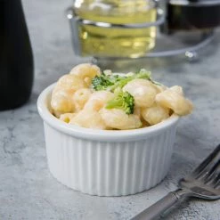 Acopa 5 Oz. Bright White Fluted Porcelain Ramekin - 12/Pack