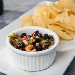 Acopa 4.5 Oz. Bright White Fluted Porcelain Ramekin - 12/Pack