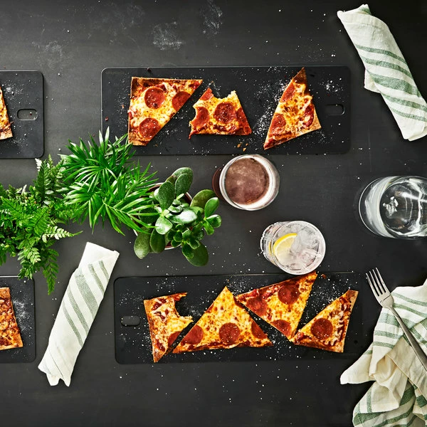 Epicurean 329-170602 17" X 6" X 3/16" Slate Richlite Wood Fiber Bread Serving Board