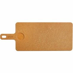 Epicurean 429-197501R 19" X 7 1/2" X 1/4" Slate Richlite Wood Fiber Cutting And Serving Board With 9" Handle And Ramekin Well