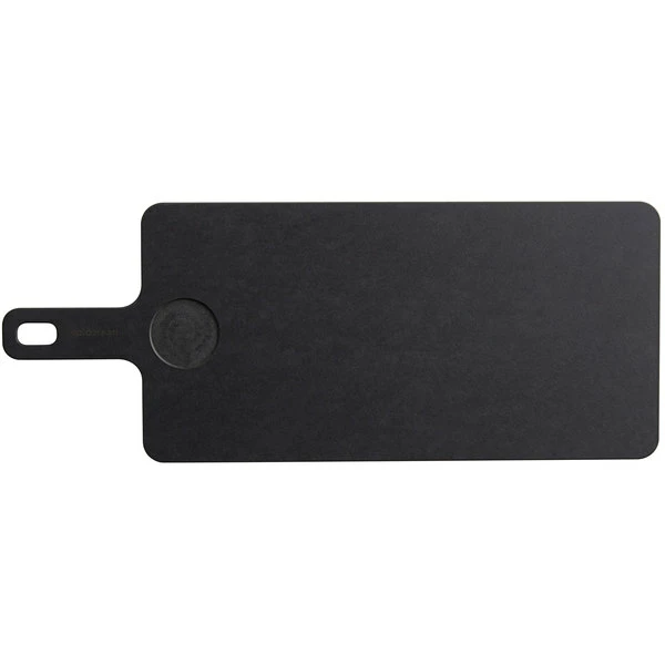 Epicurean 429-197502R 19" X 7 1/2" X 1/4" Slate Richlite Wood Fiber Cutting And Serving Board With 9" Handle And Ramekin Well