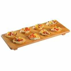 Tomlinson 1024095 17" X 7" Natural Richlite Wood Fiber Skateboard Serving Board