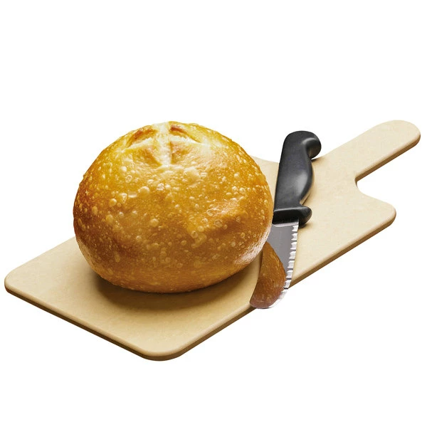 Tomlinson 1030213 Chef's Edge 6" X 8" X 1/4" Natural Richlite Wood Fiber Bread Board
