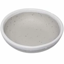 GET Enterprises GET B-35-DVG Pottery Market 2.5 Oz. Glazed Grey Melamine Ramekin With White Trim - 48/Case