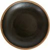 GET Enterprises GET P-83-BR Pottery Market 8" Coupe Glazed Brown Plate With Clay Trim - 24/Case