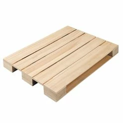 Solia WB00201 15 11/16" X 11 13/16" X 1 11/16" Wood Tray Pallet - 4/Case
