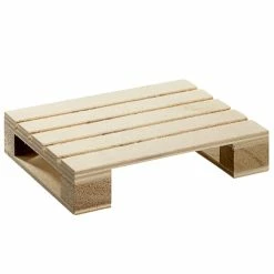 Solia WB00203 3 1/8" X 2 7/16" X 11/16" Small Wood Tray Pallet - 180/Case