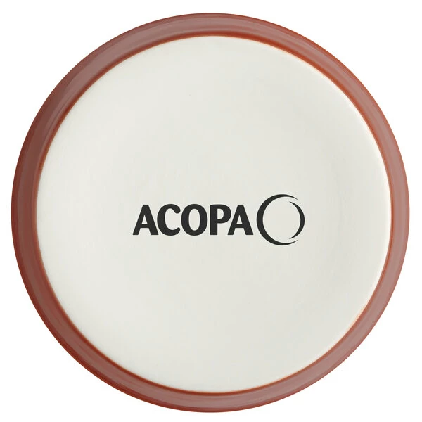 Acopa Keystone 7 Oz. Sedona Orange Stoneware Ramekin - 6/Pack - Image 3
