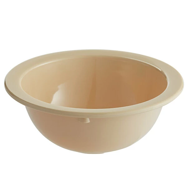 Acopa Foundations 13 Oz. Tan Narrow Rim Melamine Grapefruit Bowl - 12/Case - Image 2