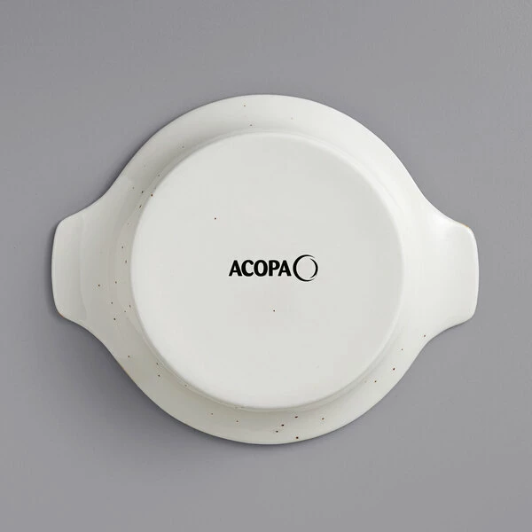 Acopa Keystone 13 Oz. Vanilla Bean Stoneware Shirred Egg Casserole Dish - 24/Case - Image 3