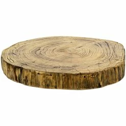 Front Of The House SPT049NAW20 ROOT 12" Round Natural Wood Serving Board - 2/Case