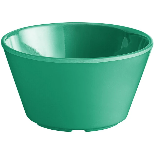 Acopa Foundations 8 Oz. Green Melamine Bouillon - 12/Case - Image 2