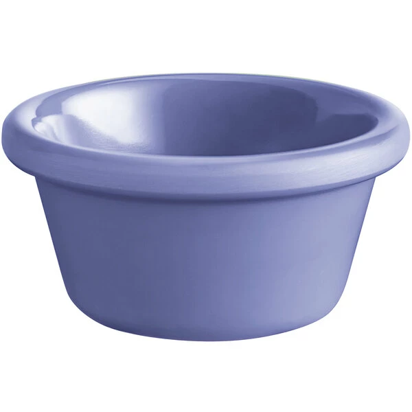 Acopa Foundations 2 Oz. Purple Smooth Melamine Ramekin - 12/Case - Image 2