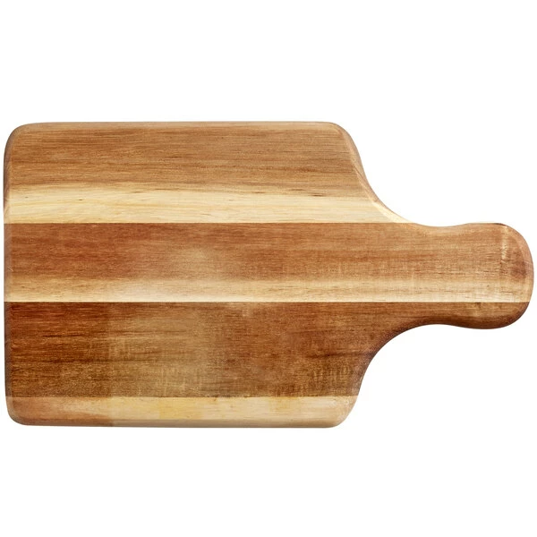 Tablecraft 10508 13 5/8" X 7 3/4" Rectangular Acacia Wood Serving Board - Image 2
