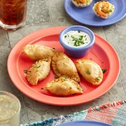 Acopa Foundations 9" Orange Narrow Rim Melamine Plate - 12/Case