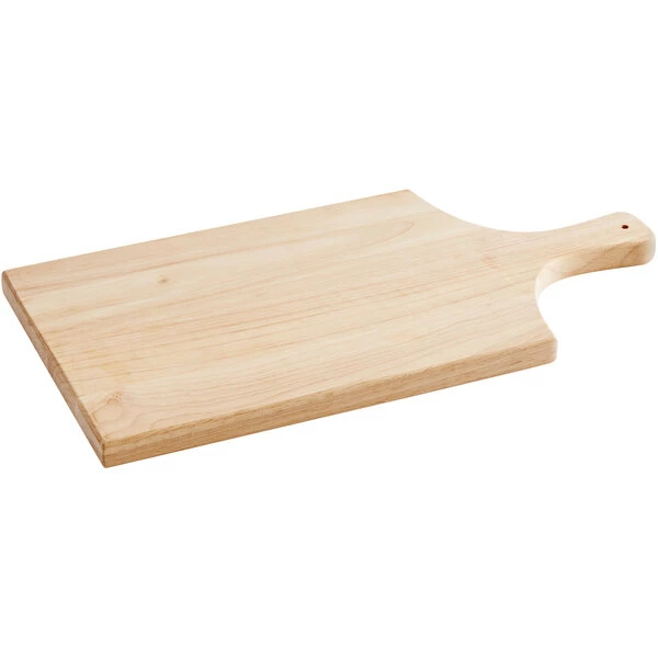 Choice 17 3/4" X 9" Wooden Serving Board With Handle - Image 2
