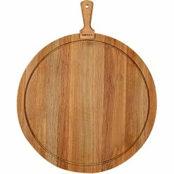 Boska USA Corp Boska Friends 22 1/4" Extra-Large Round European Oak Serving Board With Handle