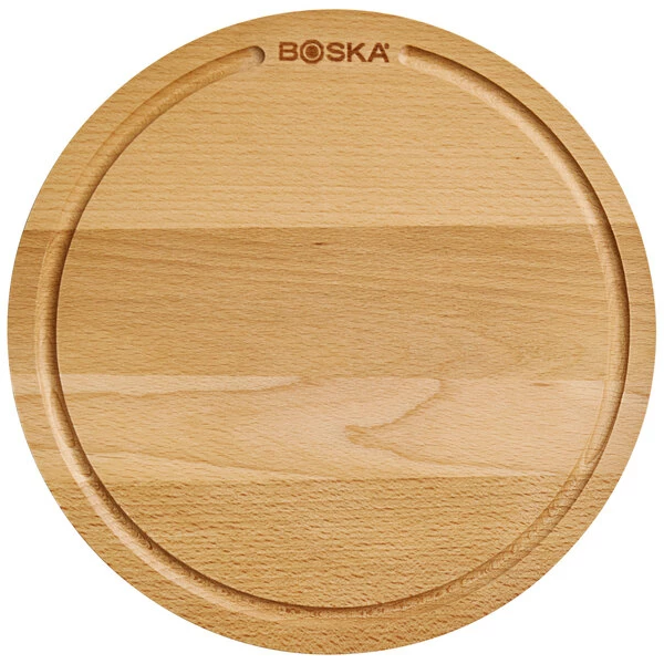 Boska USA Corp Boska Friends 9 1/2" Small Round Beech Wood Serving Board - Image 2
