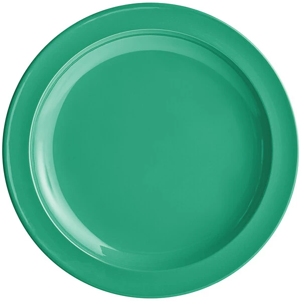 Sample - Acopa Foundations 10" Green Narrow Rim Melamine Plate - Image 2