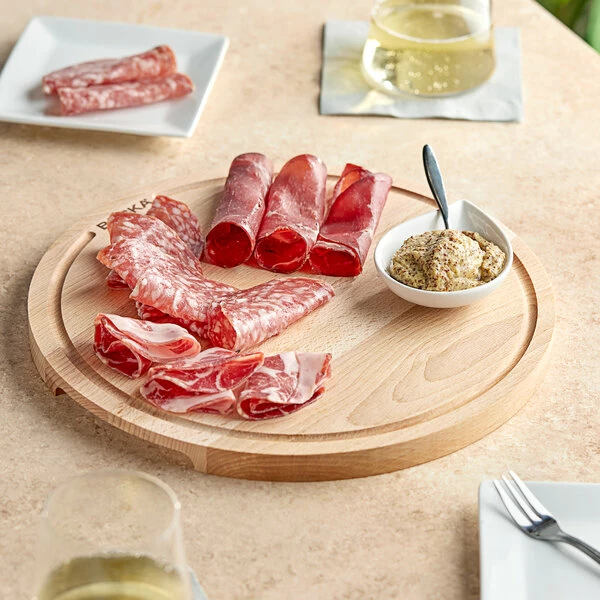 Boska USA Corp Boska Friends 11 1/2" Medium Round Beech Wood Serving Board