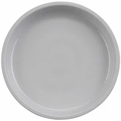 GET Enterprises GET Roca Glazed 5" White Melamine Round Plate - 48/Case