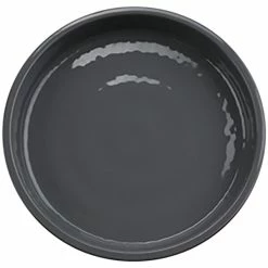 GET Enterprises GET Roca Glazed 5" Gray Melamine Round Plate - 48/Case