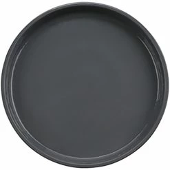 GET Enterprises GET Roca Glazed 7" Gray Melamine Round Plate - 24/Case