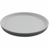 GET Enterprises GET Roca Matte 9" Gray Melamine Round Plate - 12/Case