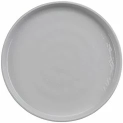 GET Enterprises GET Roca Glazed 9" White Melamine Round Plate - 12/Case