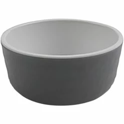GET Enterprises GET Roca Glazed 3 Oz. White Melamine Sauce Dish - 72/Case