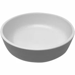 GET Enterprises GET Roca Matte 4 Oz. Gray Melamine Shallow Side Dish - 48/Case