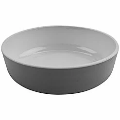 GET Enterprises GET Roca Glazed 24 Oz. White Melamine Low Street Bowl - 12/Case