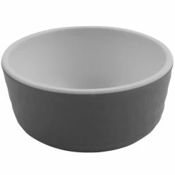 GET Enterprises GET Roca Matte 3 Oz. Gray Melamine Sauce Dish - 72/Case