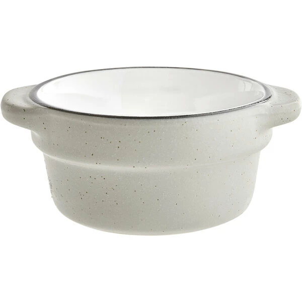 Sample - Acopa Embers 2.5 Oz. Grey Matte Stoneware Sauce Cup - Image 2