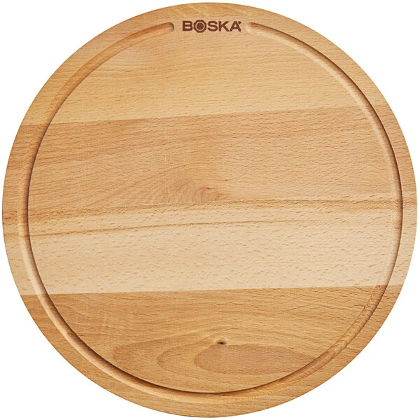 Boska USA Corp Boska Friends 11 1/2" Medium Round Beech Wood Serving Board - Image 2