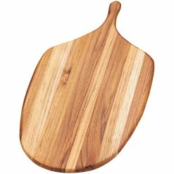 Teakhaus Canoe 21" X 11" X 1/2" Teakwood Paddle Serving Board With Handle 702